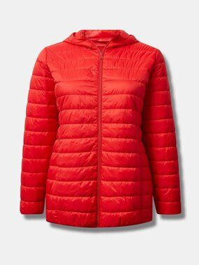 Torrid Packable Puffer Vest • Fiery Red • Size 2